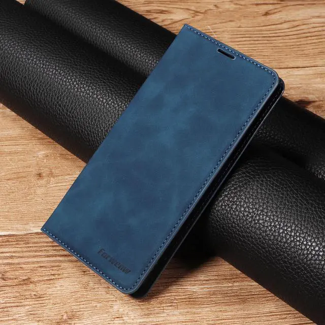 Alt view image 6 of 7 - BONAEVER Case for Xiaomi 13T / 13T Pro 5G Premium PU Leather Phone Cover with Card Holder Stand, Shockproof Flip Wallet Cover Blue