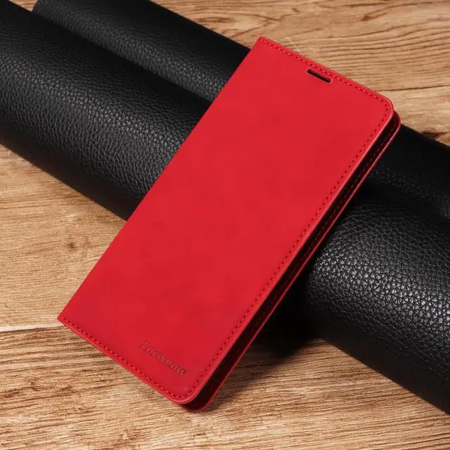 Alt view image 6 of 7 - BONAEVER Case for Xiaomi 13T / 13T Pro 5G Premium PU Leather Phone Cover with Card Holder Stand, Shockproof Flip Wallet Cover Red