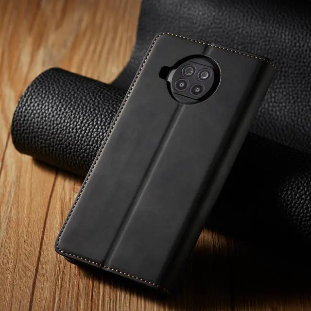 Alt view image 6 of 7 - BONAEVER Case for Xiaomi Mi 10T Lite 5G Premium PU Leather Phone Cover with Card Holder Stand, Shockproof Flip Wallet Cover