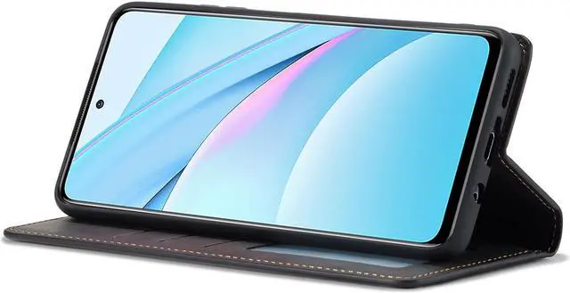 Alt view image 2 of 7 - BONAEVER Case for Xiaomi Mi 10T Lite 5G Premium PU Leather Phone Cover with Card Holder Stand, Shockproof Flip Wallet Cover