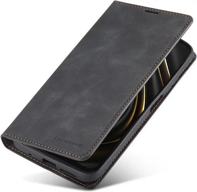 Alt view image 4 of 7 - BONAEVER Case for Xiaomi Poco F3 Premium PU Leather Phone Cover with Card Holder Stand, Shockproof Flip Wallet Cover