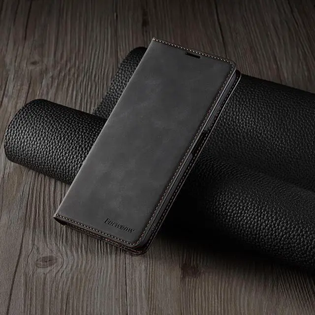 Alt view image 6 of 7 - BONAEVER Case for Xiaomi Poco F3 Premium PU Leather Phone Cover with Card Holder Stand, Shockproof Flip Wallet Cover