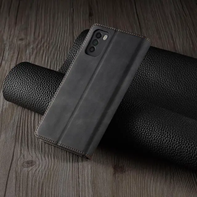 Alt view image 7 of 7 - BONAEVER Case for Xiaomi Poco F3 Premium PU Leather Phone Cover with Card Holder Stand, Shockproof Flip Wallet Cover