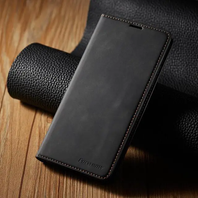 Alt view image 6 of 7 - BONAEVER Case for Xiaomi Mi 10T / 10T Pro 5G Premium PU Leather Phone Cover with Card Holder Stand, Shockproof Flip Wallet Cover