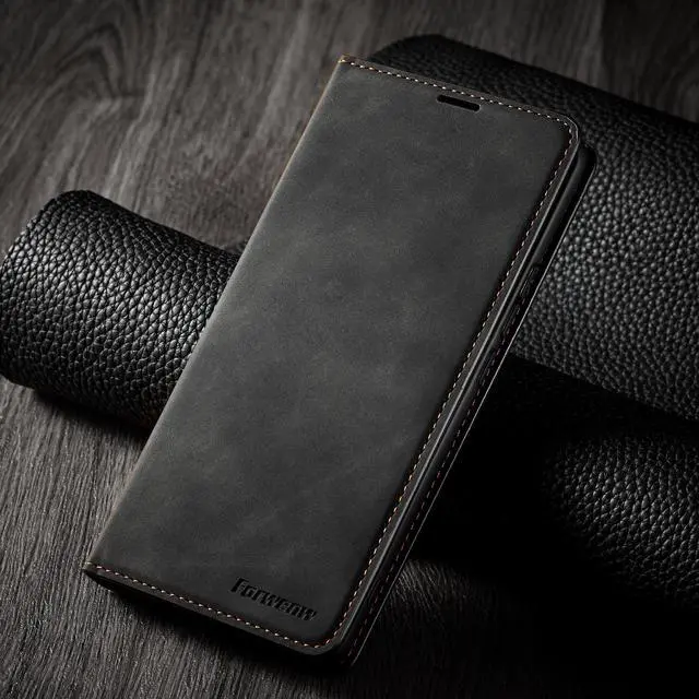 Alt view image 7 of 7 - BONAEVER Case for Xiaomi Mi 11 Premium PU Leather Phone Cover with Card Holder Stand, Shockproof Flip Wallet Cover