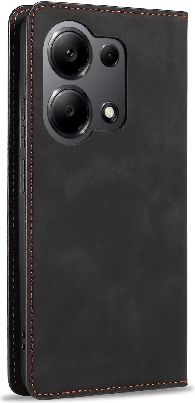 Alt view image 4 of 7 - BONAEVER Case for Xiaomi Poco X6 5G / Redmi Note 13 Pro 5G (Not for 4G) Premium PU Leather Phone Cover with Card Holder Stand, Shockproof Flip Wallet Cover