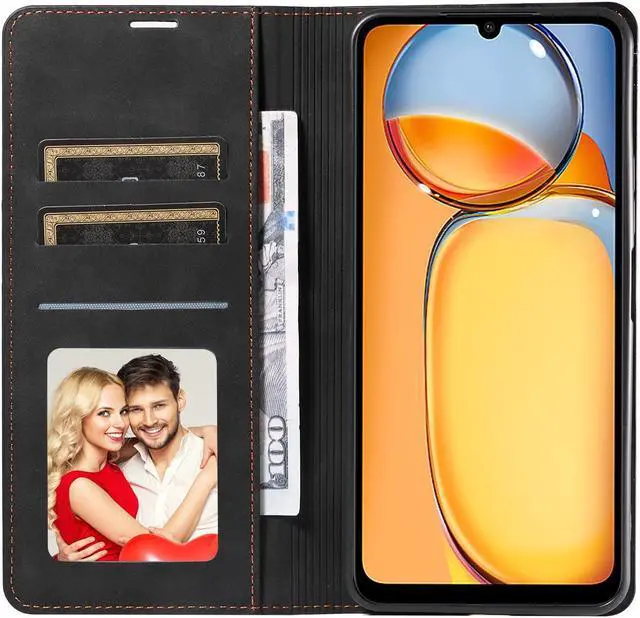 Alt view image 2 of 7 - BONAEVER Case for Xiaomi Redmi Note 13 Pro Plus 5G Premium PU Leather Phone Cover with Card Holder Stand, Shockproof Flip Wallet Cover