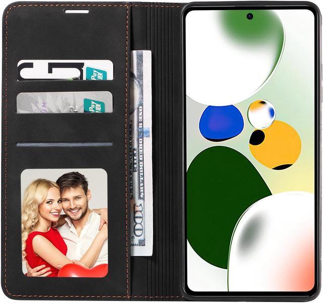 Alt view image 2 of 7 - BONAEVER Case for Xiaomi Redmi Note 12 Pro / Poco X5 Pro 5G Premium PU Leather Phone Cover with Card Holder Stand, Shockproof Flip Wallet Cover
