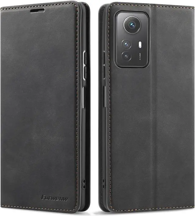 Main image of BONAEVER Case for Xiaomi Redmi Note 12S Premium PU Leather Phone Cover with Card Holder Stand, Shockproof Flip Wallet Cover