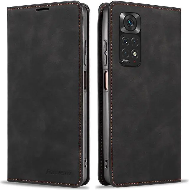 Main image of BONAEVER Case for Xiaomi Redmi Note 12 Pro 4G / Redmi Note 11 Pro 4G / Note 11 Pro 5G / Redmi Note 11E Pro Premium PU Leather Phone Cover with Card Holder Stand, Shockproof Flip Wallet Cover