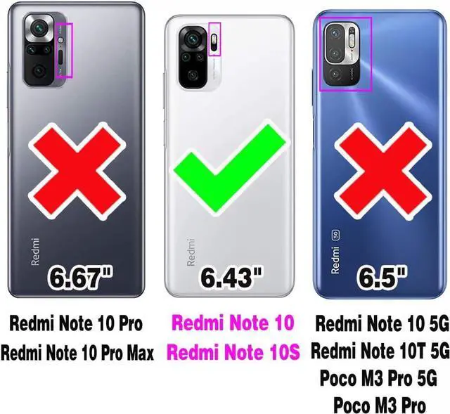 Alt view image 2 of 7 - BONAEVER Case for Xiaomi Redmi Note 10 4G (Not fit 5G) / Redmi Note 10S Premium PU Leather Phone Cover with Card Holder Stand, Shockproof Flip Wallet Cover
