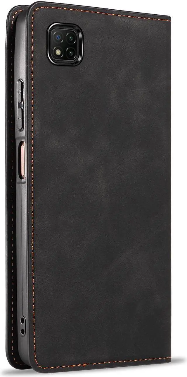 Alt view image 4 of 7 - BONAEVER Case for Xiaomi Redmi 10A / Redmi 9C Premium PU Leather Phone Cover with Card Holder Stand, Shockproof Flip Wallet Cover
