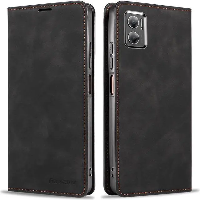 Main image of BONAEVER Case for Xiaomi Redmi 10 5G / Redmi 10 Prime+ / Redmi Note 11E 5G / Redmi 11 Prime 5G Premium PU Leather Phone Cover with Card Holder Stand, Shockproof Flip Wallet Cover