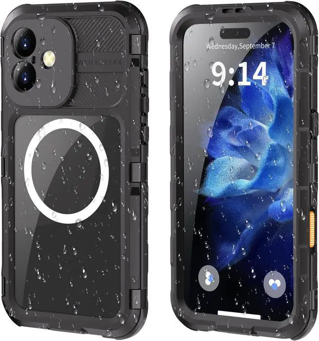 Main image of BONAEVER for iPhone 16 Plus 6.7 inch Waterproof Case Compatible with MagSafe, Magnetic Waterproof Metal Full Body IP68 Underwater Case Built-in Screen Protector Military Grade Shockproof Cover