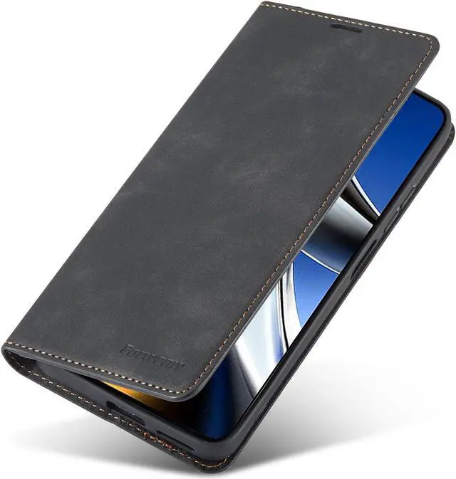 Alt view image 5 of 7 - BONAEVER Case for Xiaomi Poco M4 Pro 4G (Not 5G) Premium PU Leather Phone Cover with Card Holder Stand, Shockproof Flip Wallet Cover