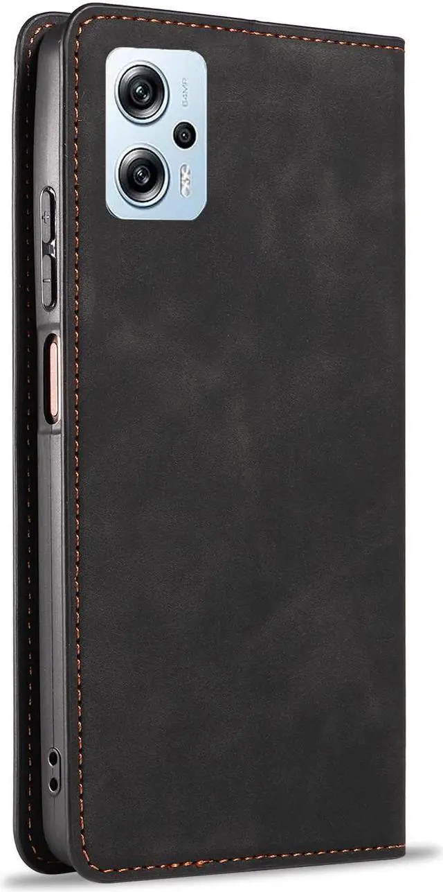Alt view image 2 of 7 - BONAEVER Case for Xiaomi Redmi Note 11T Pro / Note 11T Pro Plus 5G / Poco X4 GT 5G Premium PU Leather Phone Cover with Card Holder Stand, Shockproof Flip Wallet Cover