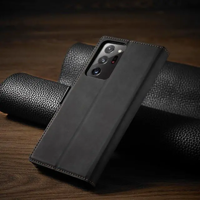 Alt view image 6 of 7 - BONAEVER Case for Samsung Galaxy Note 20 Ultra Premium PU Leather Phone Cover with Card Holder Stand, Shockproof Flip Wallet Cover