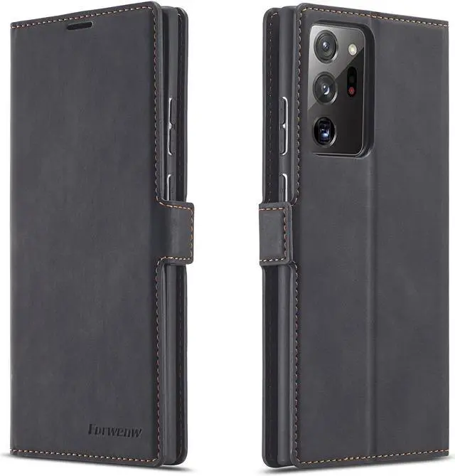 Main image of BONAEVER Case for Samsung Galaxy Note 20 Ultra Premium PU Leather Phone Cover with Card Holder Stand, Shockproof Flip Wallet Cover