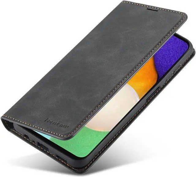 Alt view image 6 of 7 - BONAEVER Case for Samsung Galaxy A35 5G Premium PU Leather Phone Cover with Card Holder Stand, Shockproof Flip Wallet Cover