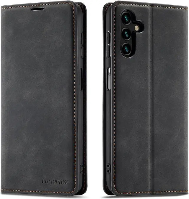 Main image of BONAEVER Case for Samsung Galaxy A35 5G Premium PU Leather Phone Cover with Card Holder Stand, Shockproof Flip Wallet Cover