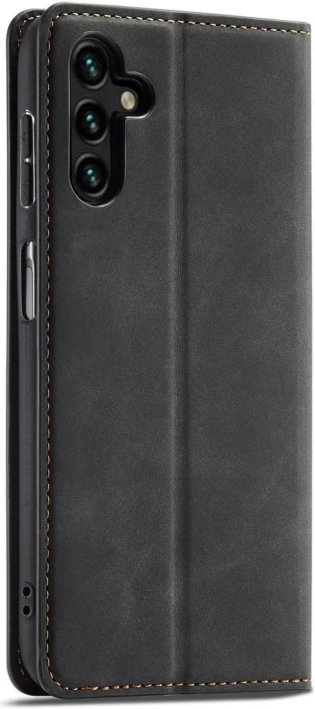 Alt view image 3 of 7 - BONAEVER Case for Samsung Galaxy A35 5G Premium PU Leather Phone Cover with Card Holder Stand, Shockproof Flip Wallet Cover