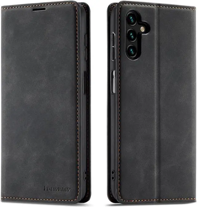 Main image of BONAEVER Case for Samsung Galaxy A05S Premium PU Leather Phone Cover with Card Holder Stand, Shockproof Flip Wallet Cover