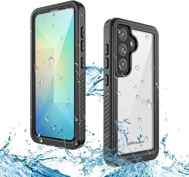 Main image of BONAEVER for Samsung Galaxy S25 Case, IP68 Waterproof with [Built-in Screen Protector] [14FT Military Shockproof] Full Body Heavy Duty Protective Sealed Case for Galaxy S25, Black