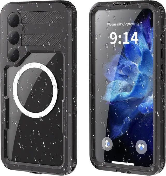 Main image of BONAEVER For Samsung Galaxy S25 Plus Waterproof Case with Magnetic Magsafe Charging,IP68 Waterproof Case for Samsung S25 Plus Case Phone Cover with Screen Protector Cover Black