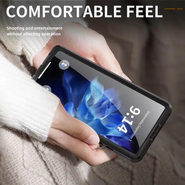 Alt view image 6 of 7 - BONAEVER For Samsung Galaxy S25 Ultra Waterproof Case with Magnetic Magsafe Charging, IP68 Waterproof Case for Samsung S25 Ultra Case Phone Cover with Screen Protector Cover Black