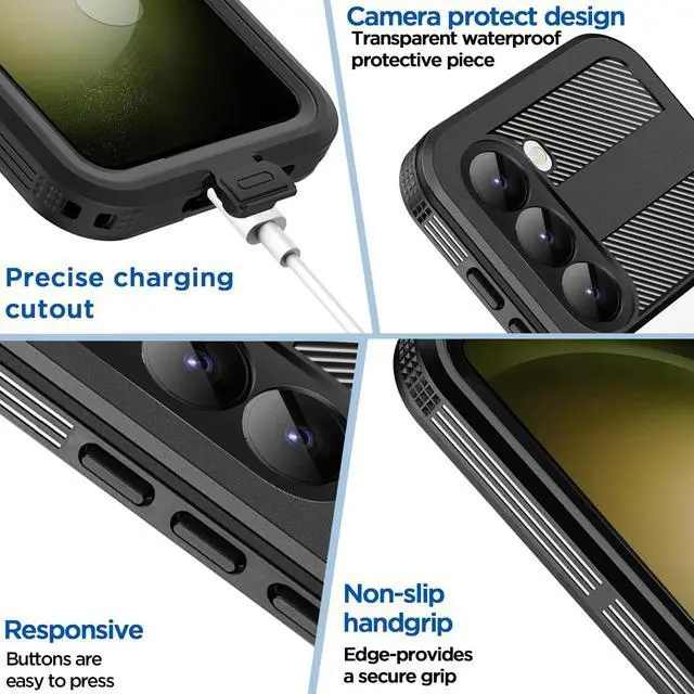 Alt view image 6 of 7 - BONAEVER Compatible Samsung Galaxy S25 Waterproof Case with Magnetic Magsafe Charging,IP68 Waterproof Case for Samsung S25 Case Phone Cover with Screen Protector Cover