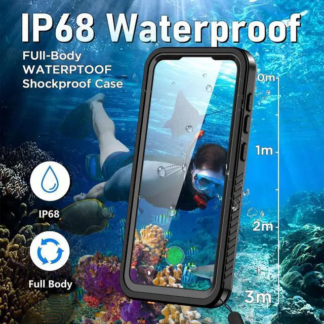 Alt view image 3 of 7 - BONAEVER for Samsung Galaxy S25 Case Waterproof, Clear Water Proof Shockproof Snowproof Dustproof Full Body Rugged Transparent Underwater Phone Case for Galaxy S25 Built-in Screen Protector