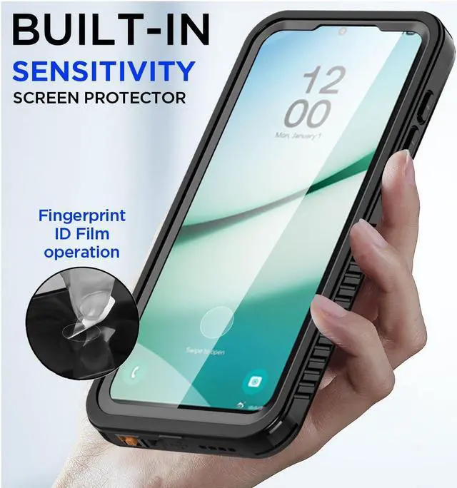 Alt view image 4 of 7 - BONAEVER for Samsung Galaxy S25 Case Waterproof, Clear Water Proof Shockproof Snowproof Dustproof Full Body Rugged Transparent Underwater Phone Case for Galaxy S25 Built-in Screen Protector