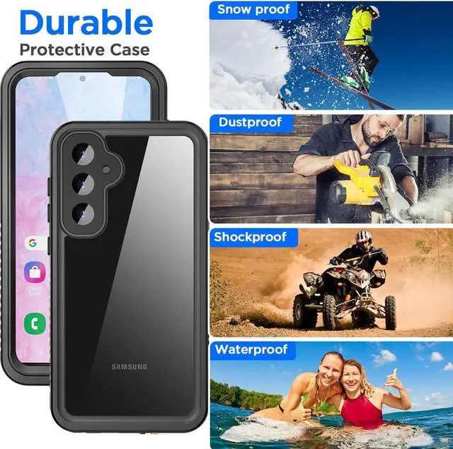 Alt view image 7 of 7 - BONAEVER for Samsung Galaxy S25 Plus Case Waterproof, Clear Water Proof Shockproof Snowproof Dustproof Full Body Rugged Transparent Underwater Phone Case for Galaxy S25 Plus Built-in Screen Protector