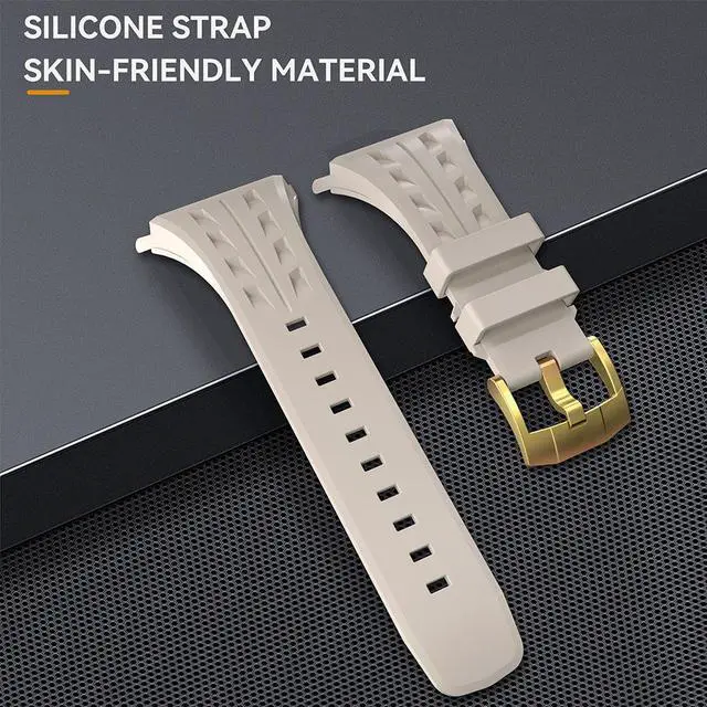 Alt view image 6 of 7 - BONAEVER Mod Kit Stainless Steel Case for Apple Watch Series 10 46mm Rugged Metal Bumper Case Protective Wristband Replacement Band for iWatch 46 mm White