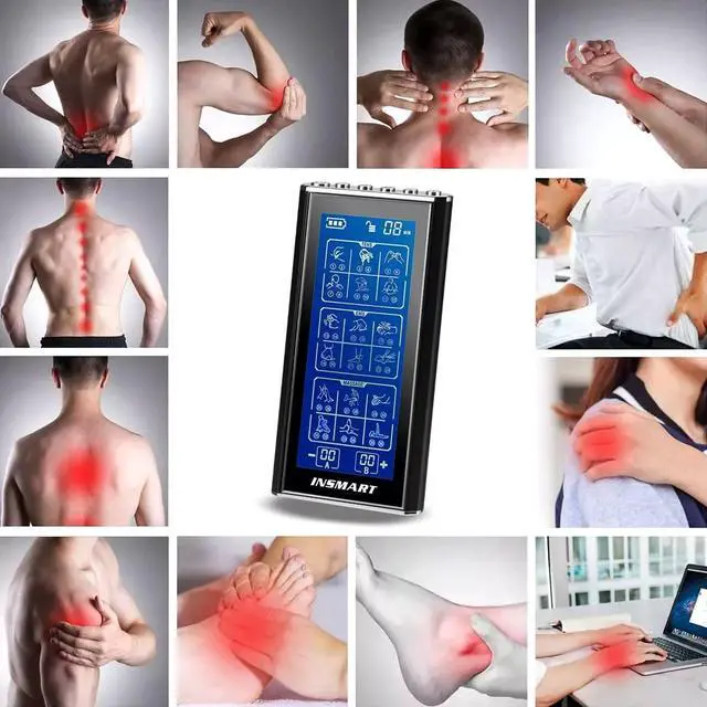 Alt view image 6 of 7 - 3-in-1 TENS Unit Rechargeable Muscle Stimulator EMS Dual Channel with 10 Reusable Electrode Pads 36 Modes for Back Neck Pain Muscle Therapy Pain Management Pulse Massager