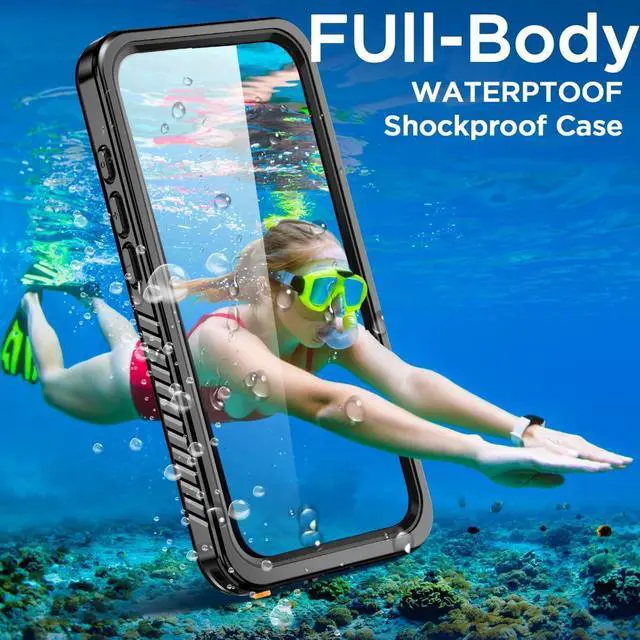 Alt view image 2 of 7 - BONAEVER for iPhone 16e Case Waterproof, Clear WaterProof Shockproof Dustproof Snowproof Full Body Rugged Transparent Underwater Phone Case for iPhone 16e 6.1 inch 2025 with Built-in Screen Protector