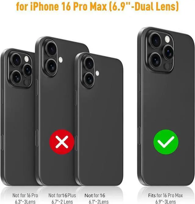 Alt view image 7 of 7 - BONAEVER Compatible with iPhone 16 Pro Max Case with Card Holder [Store 5 Cards] Heavy Duty Dual Layer Shockproof Wallet Case with Hidden Card Slot Large Storage Cover for Men & Women 6.9 inch Red