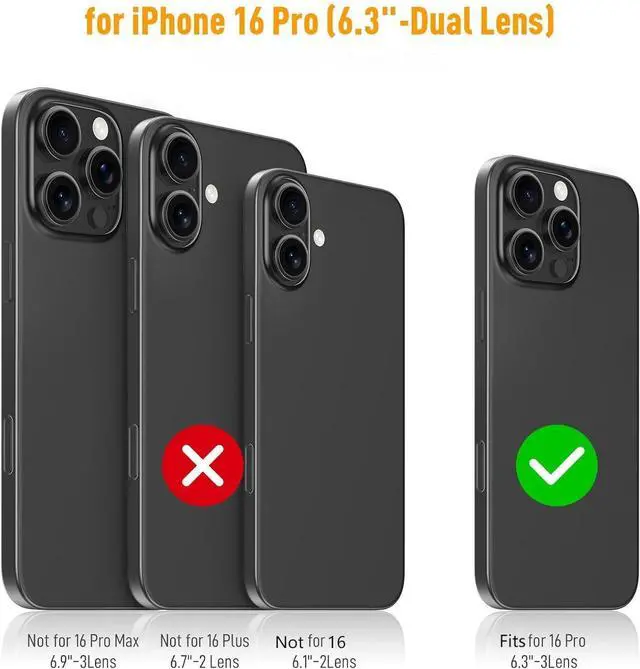 Alt view image 7 of 7 - BONAEVER Compatible with iPhone 16 Pro Case with Card Holder [Store 5 Cards] Heavy Duty Dual Layer Shockproof Wallet Case with Hidden Card Slot Large Storage Cover for iPhone 16 Pro 6.3 inch