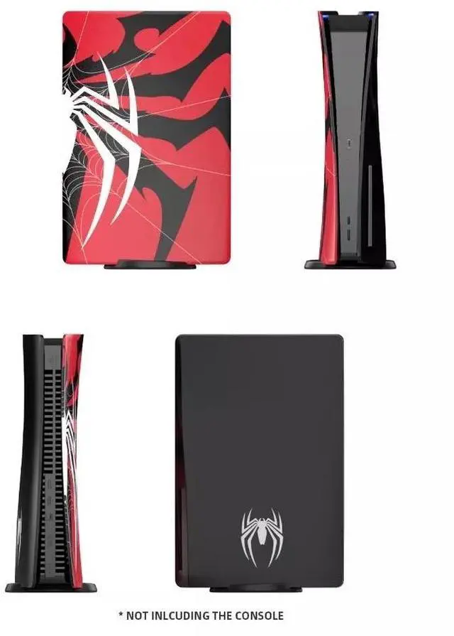 Alt view image 6 of 7 - BONAEVER Faceplate for PS5 Disc Edition, Spider Plates for PS5 Console Cover Plates, ABS Faceplate Anti-Scratch Shell Covers for PlayStation 5 PS5 Cover Plate Disc Edition