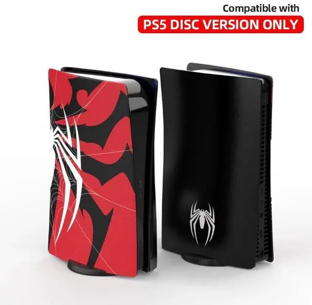 Main image of BONAEVER Faceplate for PS5 Disc Edition, Spider Plates for PS5 Console Cover Plates, ABS Faceplate Anti-Scratch Shell Covers for PlayStation 5 PS5 Cover Plate Disc Edition