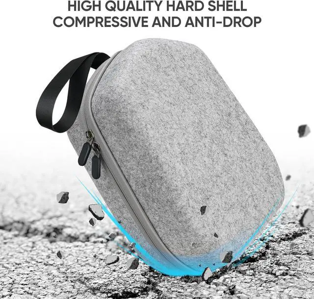 Alt view image 6 of 7 - BONAEVER Hard Carrying Case Compatible with Oculus Meta Quest 3S/Quest 3/Quest 2 Official Original/Elite Strap Version VR Headset and Touch Controller Accessories, Suitable for Travel and Home Storage
