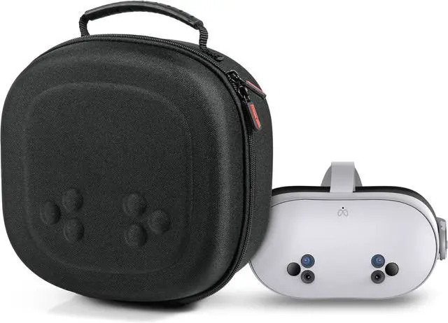 Main image of BONAEVER Hard Carrying Case for Meta Quest 3S / Quest 3, VR Gaming Headset and Touch Controllers Accessories Travel Case, Small Hard Shell Storage Case for Oculus Quest 3S/Quest 3/Vision Pro Black