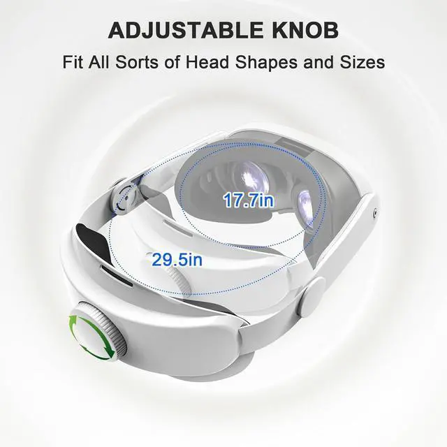 Alt view image 4 of 6 - BONAEVER Head Strap for Meta Quest 3S / Quest 3 Adjustable Comfortable Head Strap for Oculus Quest 3S, Enhanced Support and Lightweight Design VR Accessories for Quest 3/3S Replacement for Elite Strap