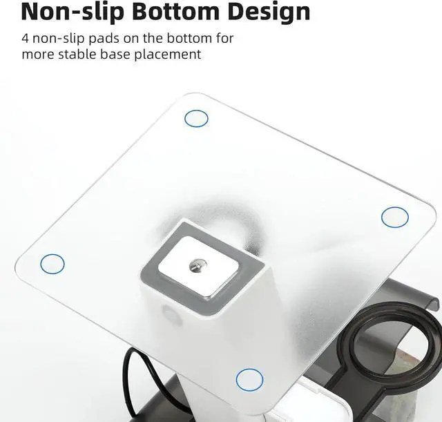 Alt view image 3 of 7 - BONAEVER Charging Dock for MetaQuest 3S, Vertical Charging Stand, Compatible for Quest 3S/Quest 3/Quest 2 VR Controller Holder