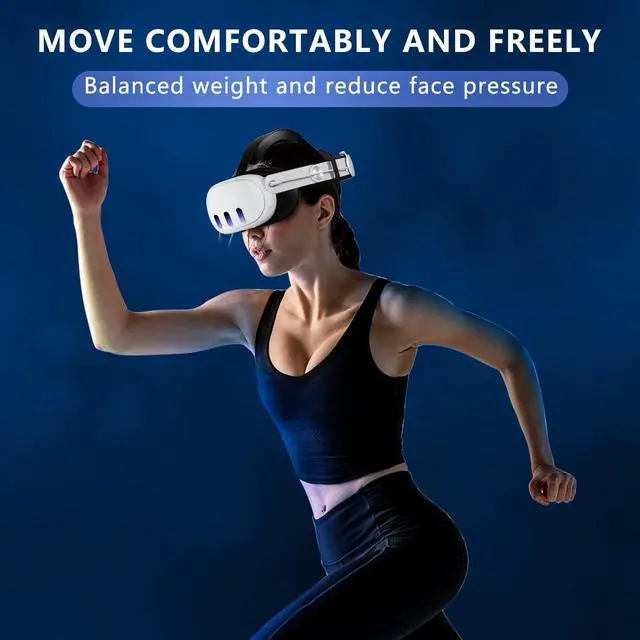 Alt view image 5 of 6 - BONAEVER for Oculus Quest 3 / Quest 3S Battery Head Strap with RGB Light, Head Strap with 10000mAh Battery for Oculus Meta Quest 3 / 3s Accessories, Extend 4-6 Hours Playtime Enhanced Support