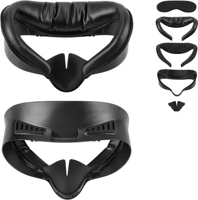 Main image of BONAEVER Facial Interface for Meta Quest 3S - Upgraded Wider PU & Ice Silk Face Cover Pads, Anti-Fog, Anti-Light Leakage VR Headset Accessories for Oculus with Lens Protector Cushion