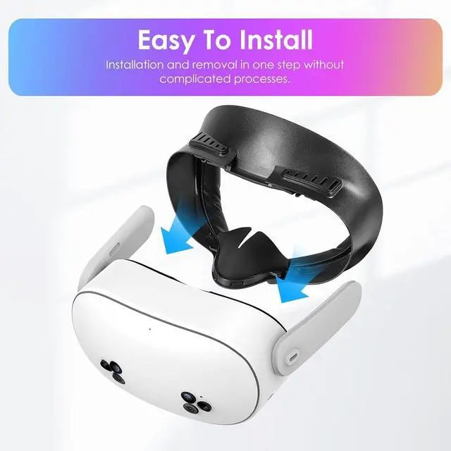 Alt view image 4 of 7 - BONAEVER Facial Interface for Meta Quest 3S - Upgraded Wider PU & Ice Silk Face Cover Pads, Anti-Fog, Anti-Light Leakage VR Headset Accessories for Oculus with Lens Protector Cushion