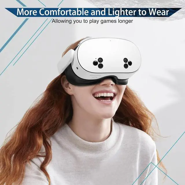 Alt view image 6 of 7 - BONAEVER Facial Interface for Meta Quest 3S - Upgraded Wider PU & Ice Silk Face Cover Pads, Anti-Fog, Anti-Light Leakage VR Headset Accessories for Oculus with Lens Protector Cushion
