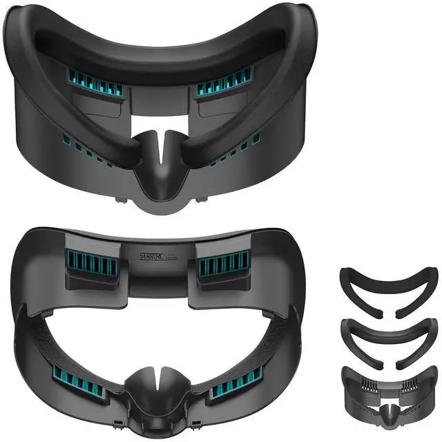 Main image of BONAEVER Facial Interface and Face Pad Cover for Meta Quest 3 Accessories, Ice Silk Cotton & Soft PU Leather Face Pad Compatible with Oculus Quest 3, Light-Blocking Nose Pad and Air-Circulation Design
