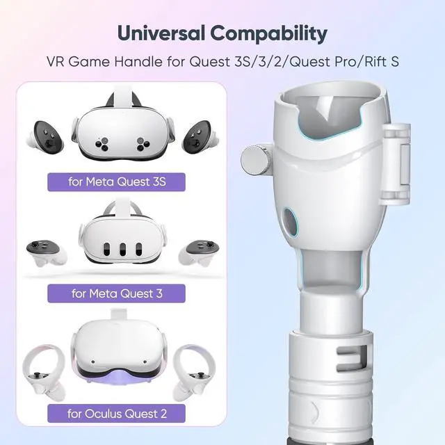 Alt view image 5 of 7 - BONAEVER 4-in-1 Gorilla Tag Long Arms for Meta Quest 3S/3/Oculus Quest 2/ Quest Pro/Rift S Controller, Long Arm Extenders Handle Attachments, VR Accessories for Beat Saber/Gorilla Tag/Golf Club Game